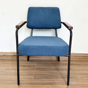 Napa Single <b>Sofa</b> with Genuine Leather Upholstery and <b>Wooden</b> Armrests GSD68064 for Living Room - Product Image 3