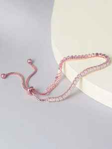 Bracelet réglable clouté en diamant Moissanite argenté de style vintage pour un usage quotidien ou des bijoux d'occasions spéciales - Product Image 3