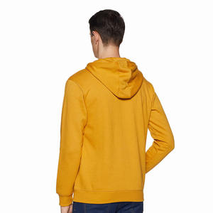 Sudadera con Capucha de Alta Calidad para Hombre, Color Amarillo, Hecha de Felpa de Algodón, con Logotipo y Diseños Personalizados - Product Image 2