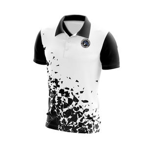 Camiseta de Golf para Hombre de Alta Calidad en Poliéster/Algodón, Tejido Sólido, Logotipo Personalizado Bordado, Antiencogimiento, OEM, para Trabajo, Lisa - Product Image 4