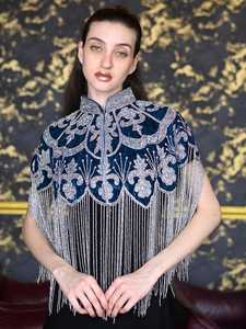 เสื้อชั้นในปักเลื่อมแบบเบอร์เลสก์ชุดชั้นในประดับด้วยลูกปัดทรงตรงเงาในตัวแนวธรรมชาติสำหรับงานเทศกาลคลับ - Product Image 6