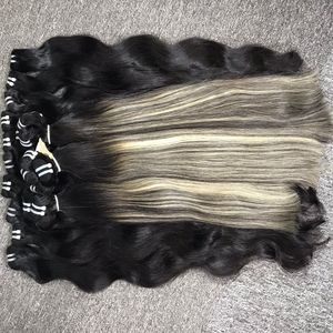 Cabello humano Piano Natural recto, 100% cabello virgen crudo cabello liso vietnamita, extensión de cabello humano para mujeres negras - Product Image 2