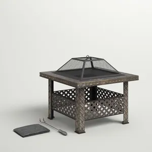 Soporte de hoguera oscura de estilo moderno, accesorio elegante para jardín Corten en acero para el hogar o el hotel, venta al por mayor, nueva decoración de chimenea - Product Image 6