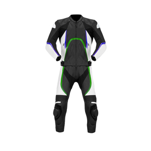 ชุดแข่งรถมอเตอร์ไซค์หนังคุณภาพสูง Kawasaki ชุดแข่งรถหนังแห้งเร็วสำหรับการแข่งขัน - Product Image 3