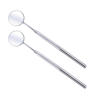 Miroirs professionnels d'extension de cils en acier inoxydable miroirs d'outil d'inspection de Salon de beauté Compact Portable à grande vue - Product Image 4