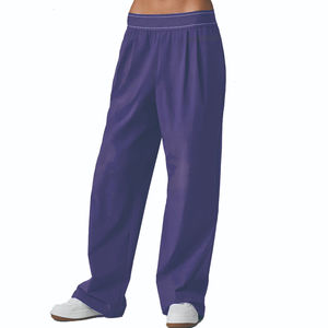 Pantalones de lana para mujer suave y cómodo ajuste de tela cálida OEM ODM directo de fábrica al por mayor Pantalones deportivos personalizados - Product Image 6