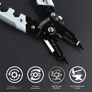 多功能电工钳剥线钳和压接工具电缆切割剥线工具 - Product Image 4