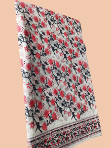 Tissu imprimé à la main Ridhi pur 100% coton tissu à coudre/Pholstery/ Jaipur impression/courtepointe/caftan faisant du tissu - Product Image 3