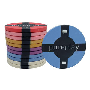 Fichas de póquer de cerámica personalizables profesionales EPT de 10g y bandeja de 40MM con color de diseño único y logotipo para casinos - Product Image 5