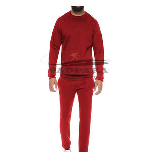 Conjunto de chándal liso de dos piezas de algodón personalizado para hombre, Sudadera ligera y pantalones de chándal con moda de calle sostenible - Product Image 6
