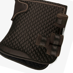 ชุดแผ่นรองอานม้าม้าม้าแบบกำหนดเองได้อุปกรณ์ป้องกันแบบสบายพร้อมผ้าพันหน้ากากแบบผ้าฝ้าย - Product Image 3