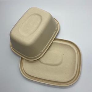 กล่องอาหารกระดาษเยื่อสี่เหลี่ยมแบบกำหนดเอง พร้อมลายนูนเคลือบด้าน บรรจุภัณฑ์แบบใช้แล้วทิ้งสำหรับสลัด แซนวิช และบะหมี่ - Product Image 4