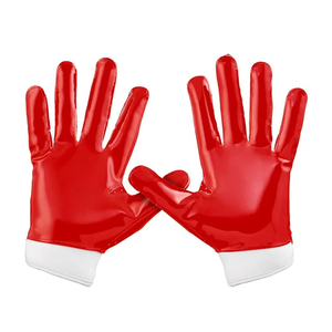 Gants de football américain sur mesure de haute qualité, équipement sportif professionnel en cuir pour l'extérieur à bas prix - Product Image 5