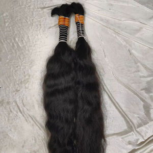 100% Cabello humano a granel de onda profunda suelta natural sin grises Cabello indio de la mejor calidad con color natural - Product Image 1