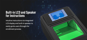 Escáner biométrico de huellas dactilares de alta velocidad USB Ten Finger Slap Roll Capture Diseño robusto compacto Inscripción de identificación <span class=keywords><strong>civil</strong></span> - Product Image 2