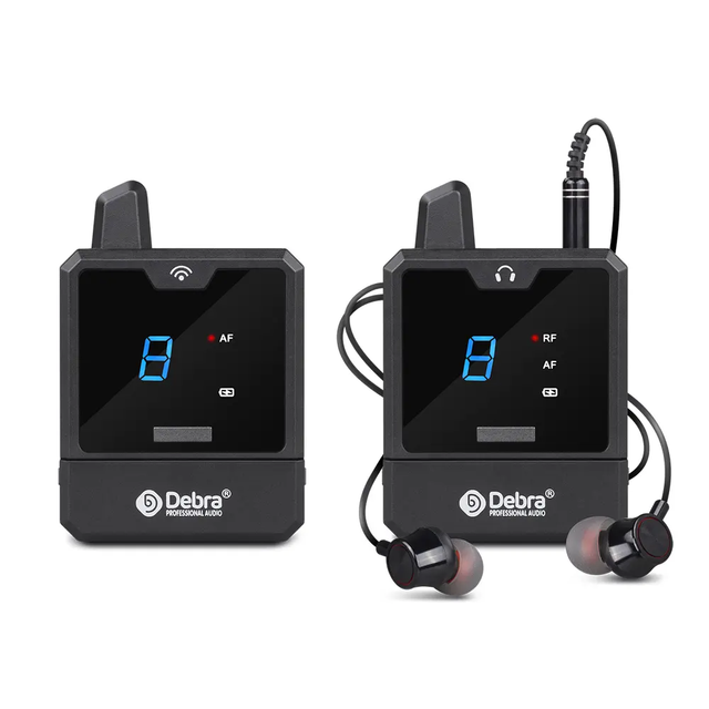Debra Audio Professional Singing Sound System UHF Wireless In-Ear Monitor Radio Broadcasting Console Mixer Dynamic Microphone