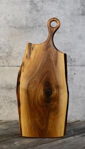 Modern Wood Cutting Board Set with Juice Groove Bamboo Chopping Board for Kitchen for <b>Table</b> and Kitchen Decor with Handle - Product Image 3