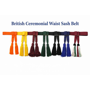 Ceinture de cérémonie multicolore – Accessoire de robe formelle haut de gamme avec bordure dorée pour événements spéciaux - Product Image 1