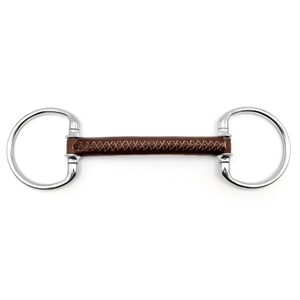 Anneaux fixes en cuir d'équitation de qualité supérieure, embout en cuir à anneaux lâches, anneaux lâches en cuir de cheval - Product Image 1