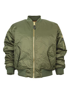 Blouson Bomber Homme Personnalisé Réversible en Toile Écologique Imperméable Grande Taille Doublure en Laine Brodé Fermeture Éclair OEM/ODM - Product Image 5