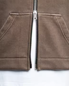 Offre Spéciale automne couleur unie hommes à manches longues fermeture éclair Hoodies avec des couleurs et des tailles personnalisées - Product Image 6