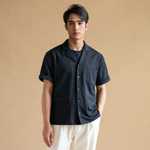 Wholesale B2B Supply 100% Cotton <b>Cuban</b> Collar <b>Shirts</b> <b>for</b> <b>Men</b> Factory Direct Stylish <b>Men's</b> Cotton <b>Cuban</b> Collar <b>Shirts</b> - Product Image 2