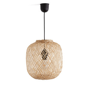 Lámpara Colgante de Bambú con Estructura de Bambú Hecha a Mano, Efecto de Iluminación Suave y Atractivo Interior Natural - Product Image 4