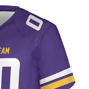 Venta directa de fábrica, ropa de entrenamiento, camiseta de fútbol americano, ropa deportiva, camiseta de fútbol americano - Product Image 3