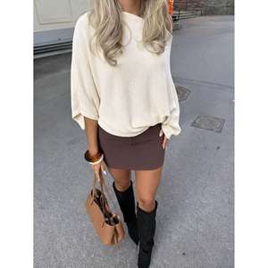 Cardigan décontracté pour femme, fait main, à manches chauve-souris, avec boutons et imprimé - Product Image 5