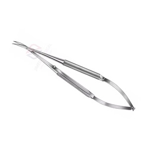 Tijeras Microquirúrgicas Manuales Profesionales de Acero Inoxidable Alemán de 145 mm con Acción de Resorte Curvo, Certificación CE para Cirugía de Precisión - Product Image 6