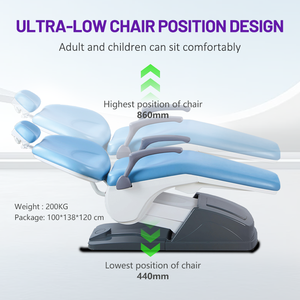 Unità di sedia dentale elettrica intelligente con spittone in ceramica-Design ergonomico, illuminazione a LED e sistema di assistenza per la clinica moderna - Product Image 3