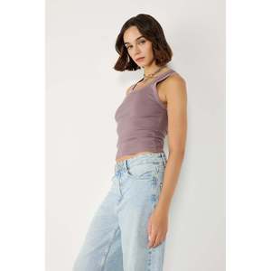 Casual Corduroy <b>Undershirt</b> with Front Logo Placement - Product Image 2