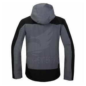Custom Print <b>Men's</b> Softshell <b>Jacket</b> High Street Style High Quality <b>Letter</b> Waterproof Windproof Breathable O-Neck Collar Hood for - Product Image 3