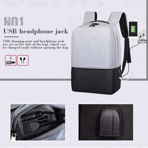 Vente en gros Sac à dos de voyage d'affaires étanche pour hommes Port de charge USB Veilleuse Sac à dos réfléchissant pour ordinateur portable de 17 pouces - Product Image 2