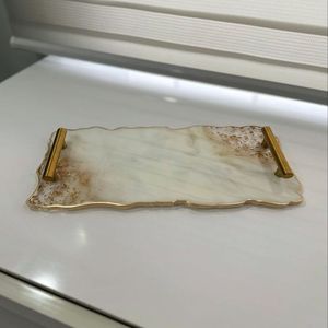 Plato de resina brillante, elegante diseño hecho a mano para mesa de centro de mesa, comedor, centro de mesa decorativo lujoso, 100 Uds. - Product Image 6