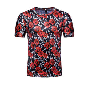 Camisetas de hombre impresas personalizadas Nuevas camisetas de timbre de sublimación con logotipo Material de poliéster de algodón - Product Image 1