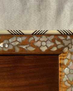 ถาดเสิร์ฟขนมและช็อกโกแลตตกแต่งทำมือ สำหรับงานแต่งงาน รอมฎอน และของขวัญวันอีด ถาดหรูหราฝังมุก - Product Image 6