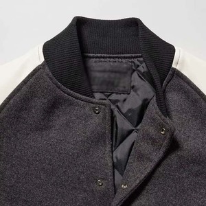 Veste de baseball pour hommes taille personnalisée Streetwear support de style bouton avant prix raisonnable vestes de baseball pour hommes - Product Image 3
