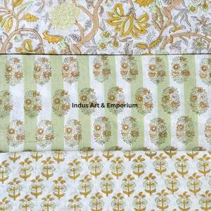 Tela de Algodón Cambray con Estampado Tradicional Jaipuri, 60x60 cm - Product Image 4