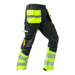 Custom Logo High Visibility Anti-Static <b>Waterproof</b> Windproof CE Certified Men's Work <b>Pants</b> Reflective <b>Cargo</b> Trousers - Product Image 1