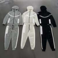 Conjunto Deportivo Personalizado de Invierno con Capucha Reflectante de Algodón para Hombre, para Deportes, Running, Fútbol