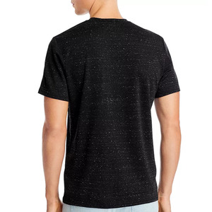 T-shirts surdimensionnés en coton pour hommes, coupe ample, tissu tricoté lourd, logo 3D personnalisé pour motif de sonnerie d'impression bouffante, vente en gros - Product Image 3