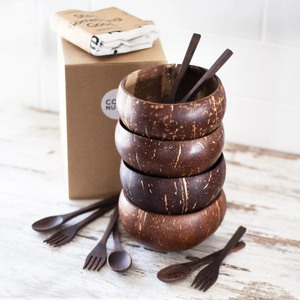 Cuenco hecho a mano natural de alta calidad superventas de cáscara de coco cuenco de coco original de Vietnam - Product Image 5