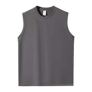 Camiseta sin mangas para hombre holgada de cuello redondo con músculos deportivos en blanco de fabricante personalizado de alta calidad - Product Image 2