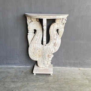 Mesa Consola Rústica de Madera Hecha a Mano con Espejo, Mueble para Sala de Estar, Decoración del Hogar o Uso en Hoteles - Product Image 2