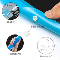 Pochettes de classement extensibles en plastique à 11 trous avec bouton-pression pour logo personnalisé, école, maison, bureau, pour documents à 2/3/4 anneaux