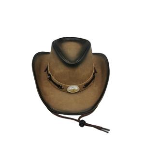 Nuevos sombreros de vaquero de cuero al aire libre para hombres de vaquero occidental personalizados Sombreros de vaquero en cuero genuino Sombreros de moda al por mayor - Product Image 3