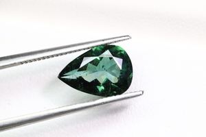 Impresionante turmalina verde piedra preciosa forma de pera 10x7mm turmalina semipreciosa piedra de corte facetado mejor para hacer joyas - Product Image 3
