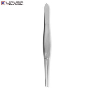 Pinzas McINDOE empotradas rectas puntas dentadas de 1mm mango plano Acero inoxidable 6 ''(15cm) instrumentos médicos delicados quirúrgicos - Product Image 4