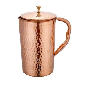 Pichet en cuivre Nouveau pichet fait main avec conception martelée Pichet en métal de cuivre de vente chaude dans les prix de gros Pichet à boire - Product Image 1